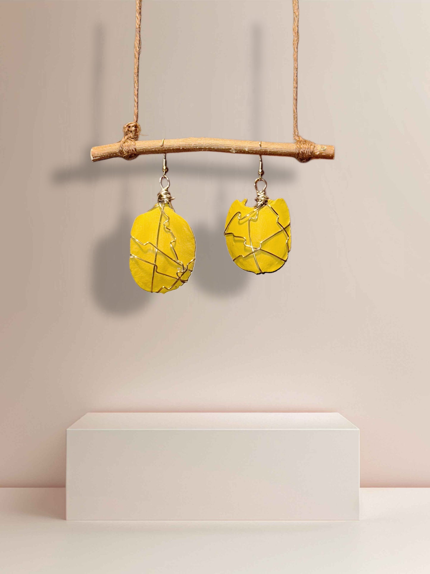 Glow + Shadow Wood Earrings (Small)