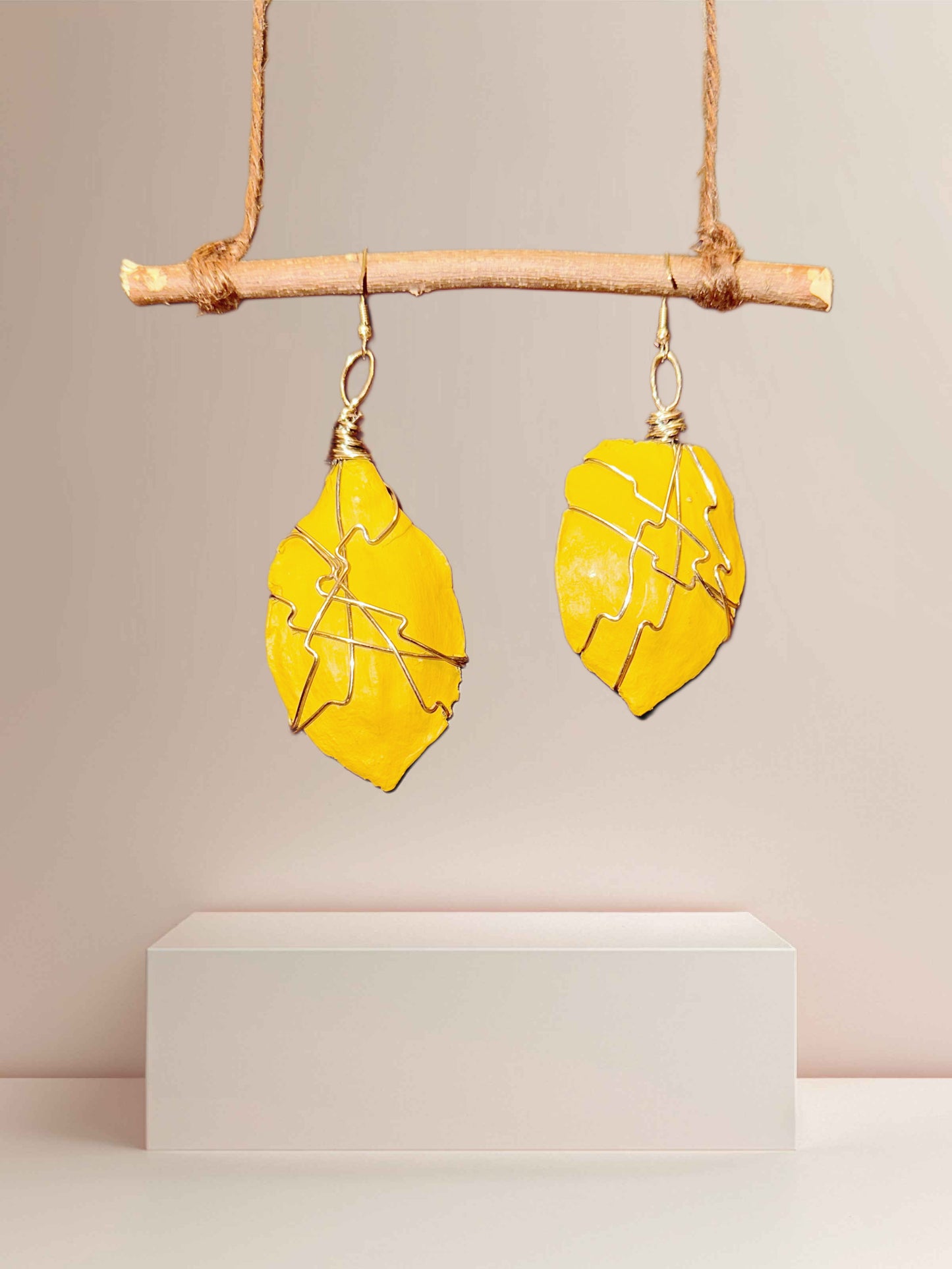 Glow + Shadow Wood Earrings (Medium)