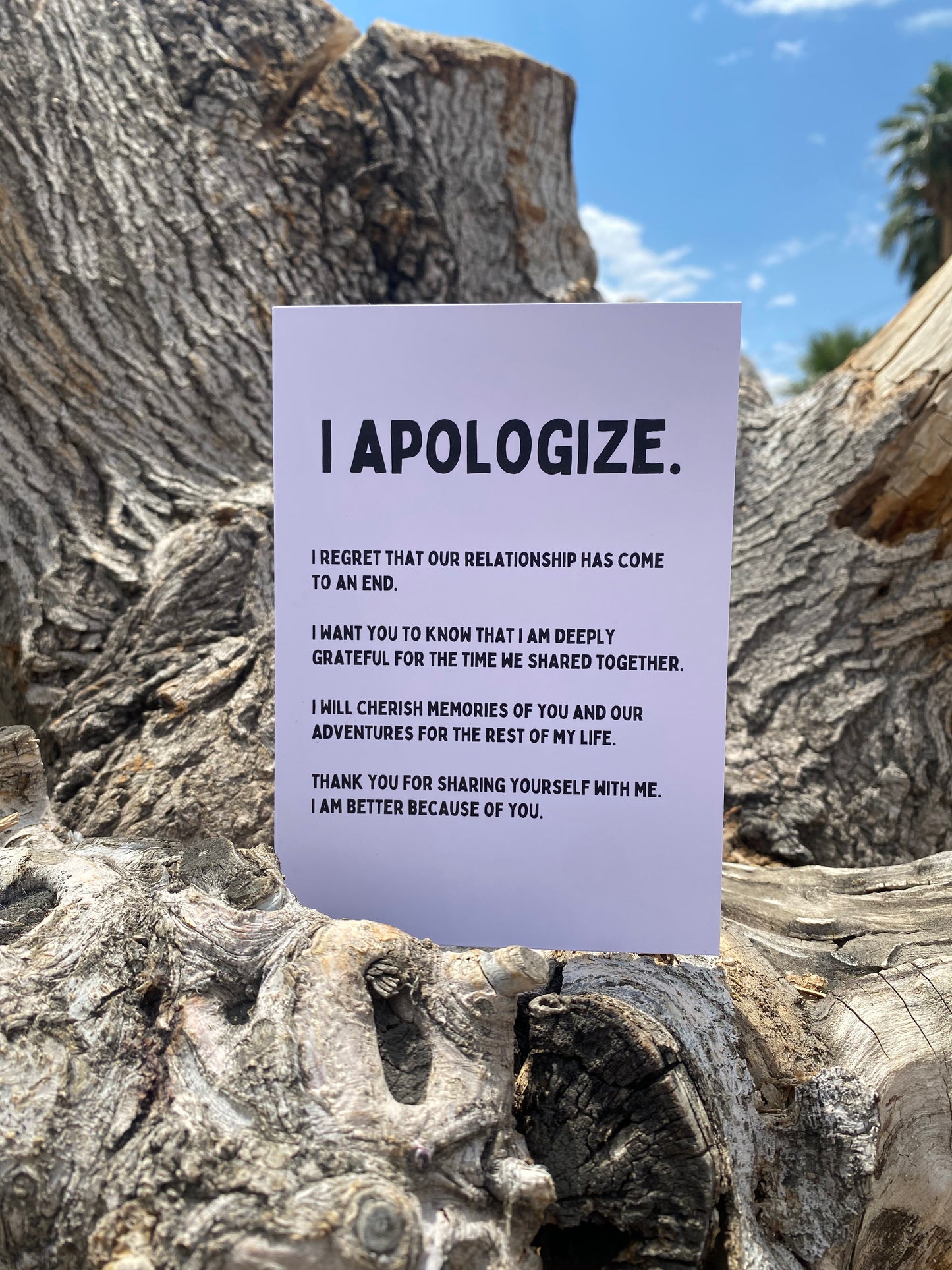 I Apologize - Greeting Card