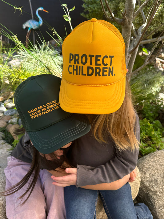 "Protect Children" Youth Trucker Hat