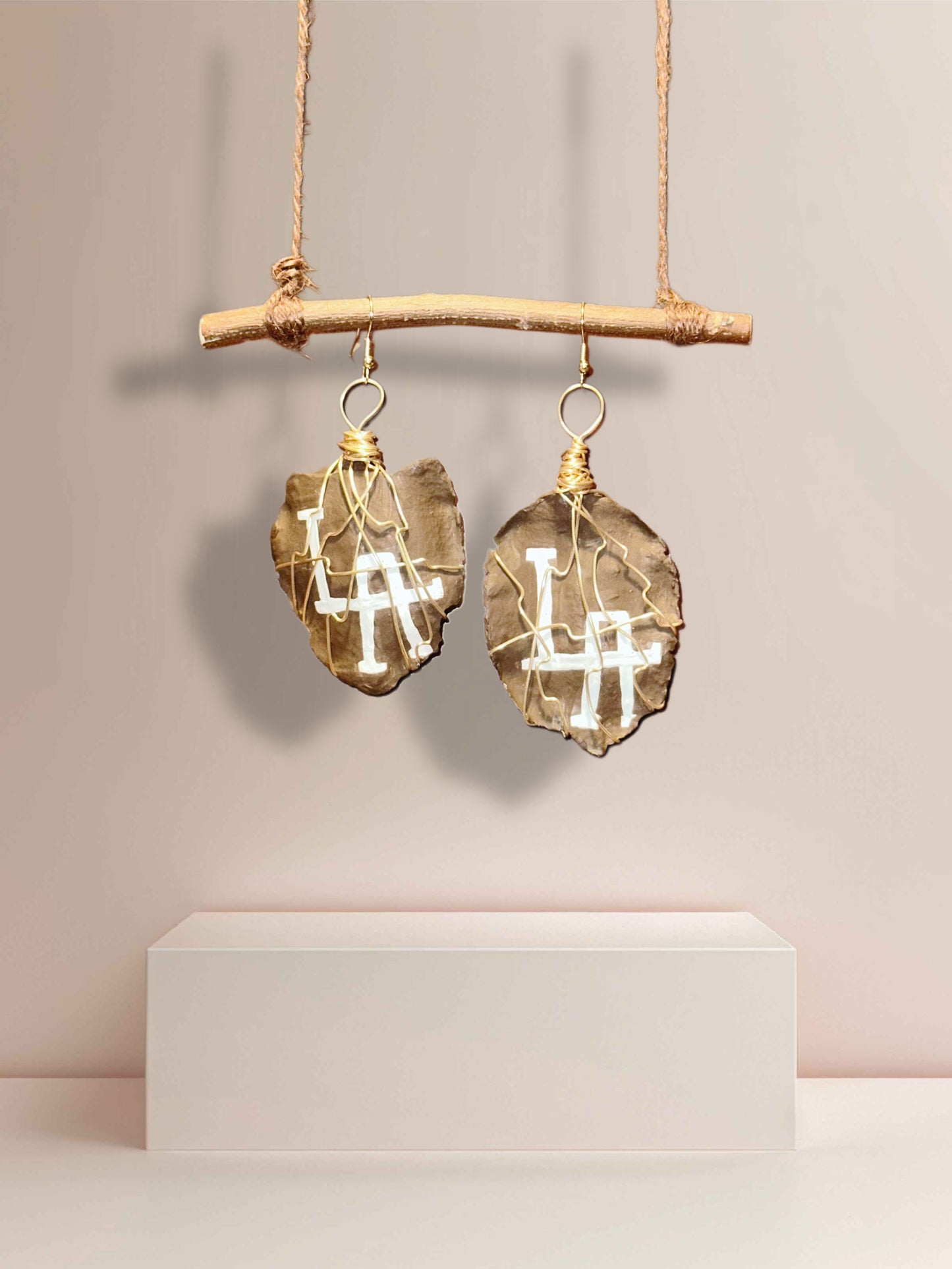 The LAnd Wood Earrings (Brown)