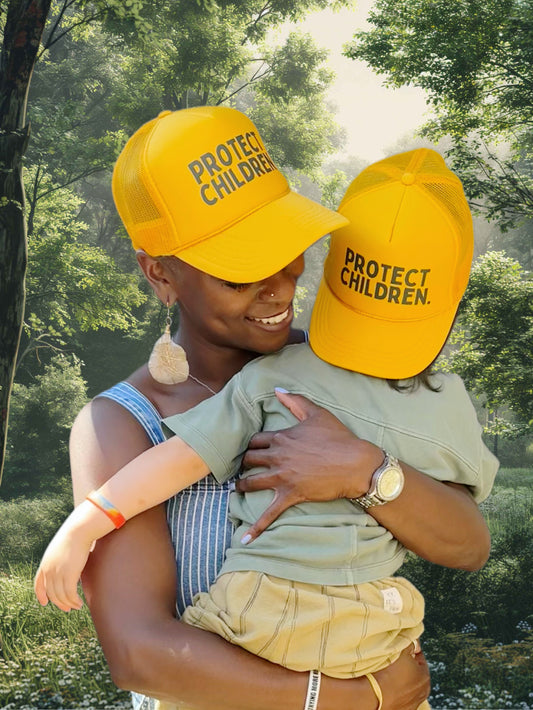 "Protect Children" Adult Trucker Hat