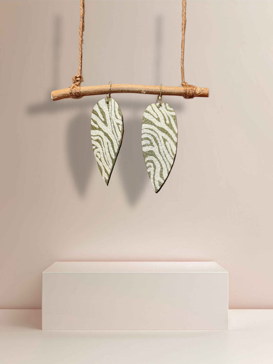 Groovy Grove Leather Earrings