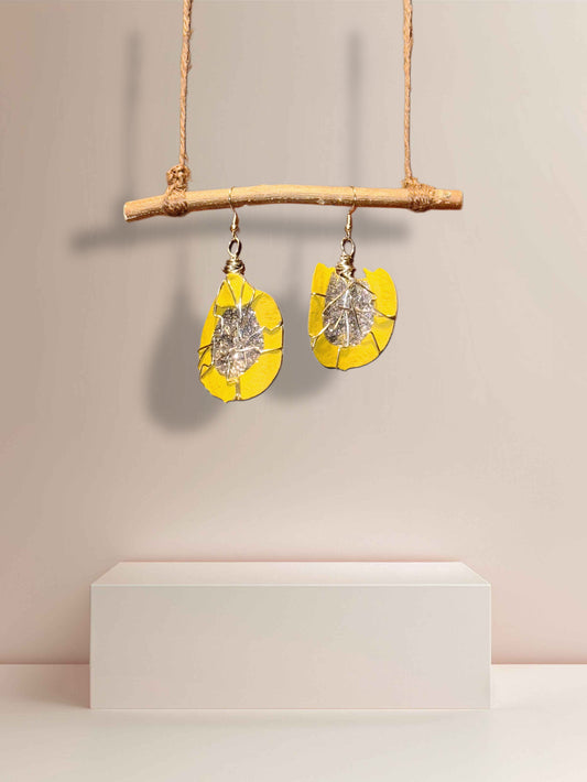 Glow + Shadow Wood Earrings (Small)