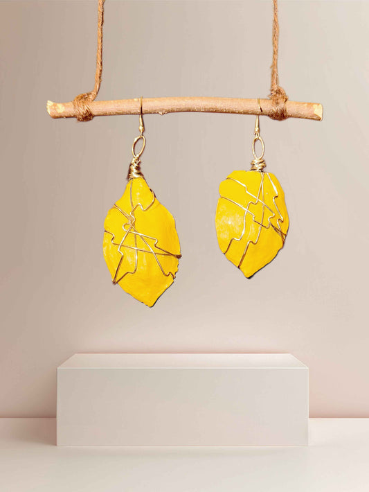 Glow + Shadow Wood Earrings (Medium)