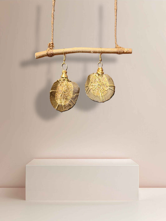 Espresso Glow Wood Earrings