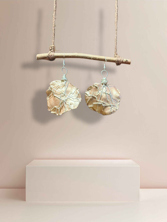 Terra Rosé Wood Earrings