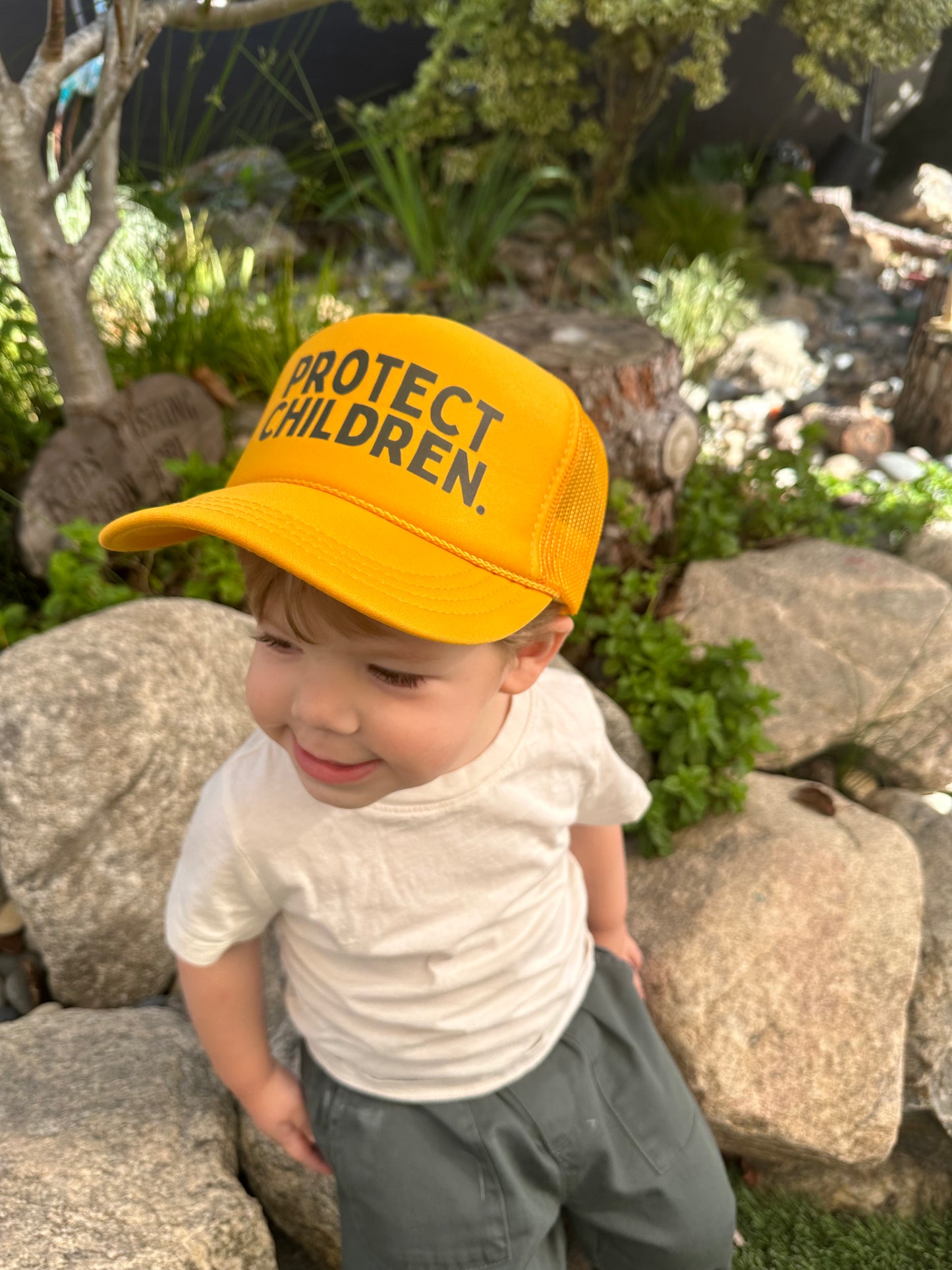 "Protect Children" Youth Trucker Hat