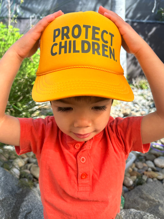 "Protect Children" Youth Trucker Hat