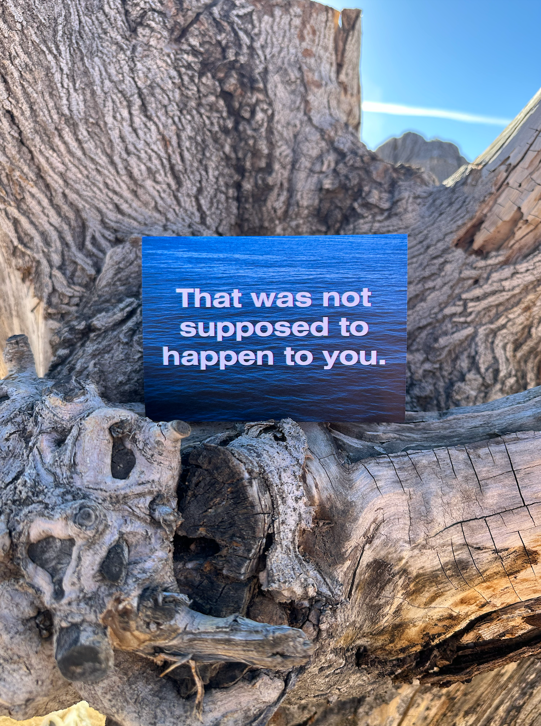 That Wasn't Supposed To Happen To You. - Greeting Card